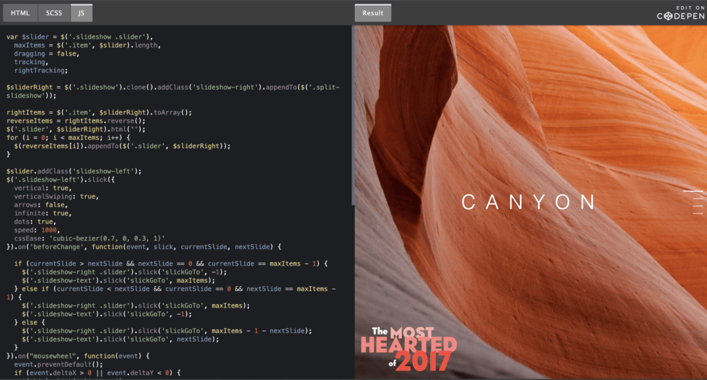 Split Screen Web Design 13