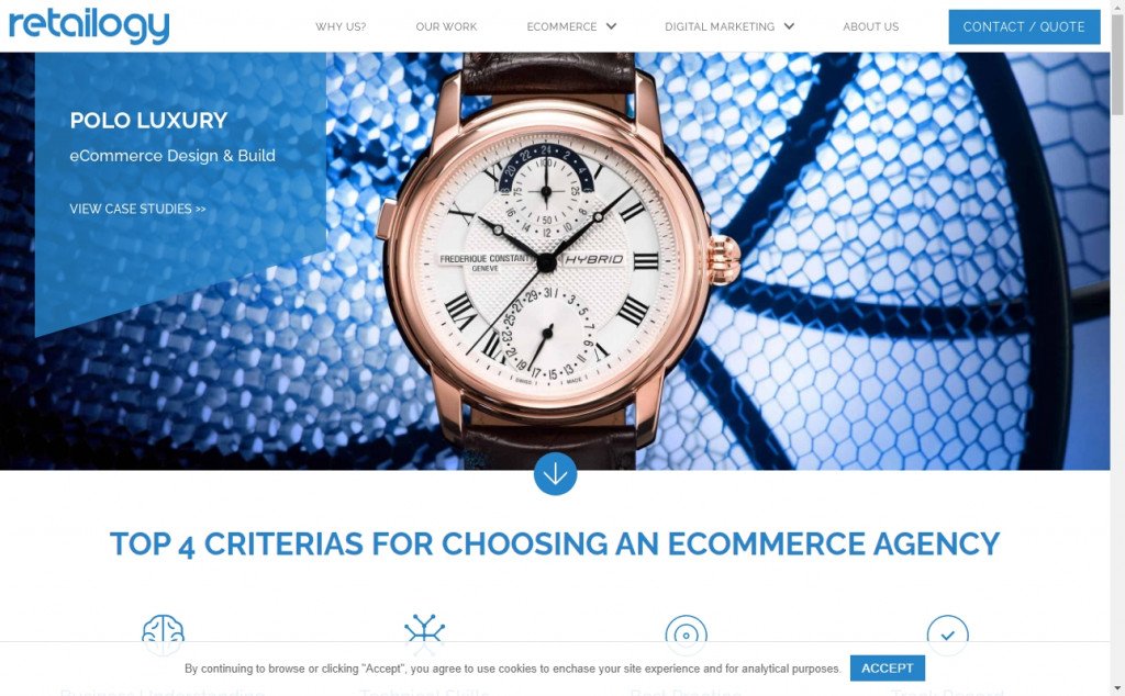 Wonderful Blue and Gold Web Designs for Inspiration 3