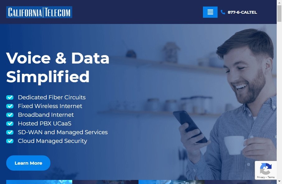 Telecom Website Design 2