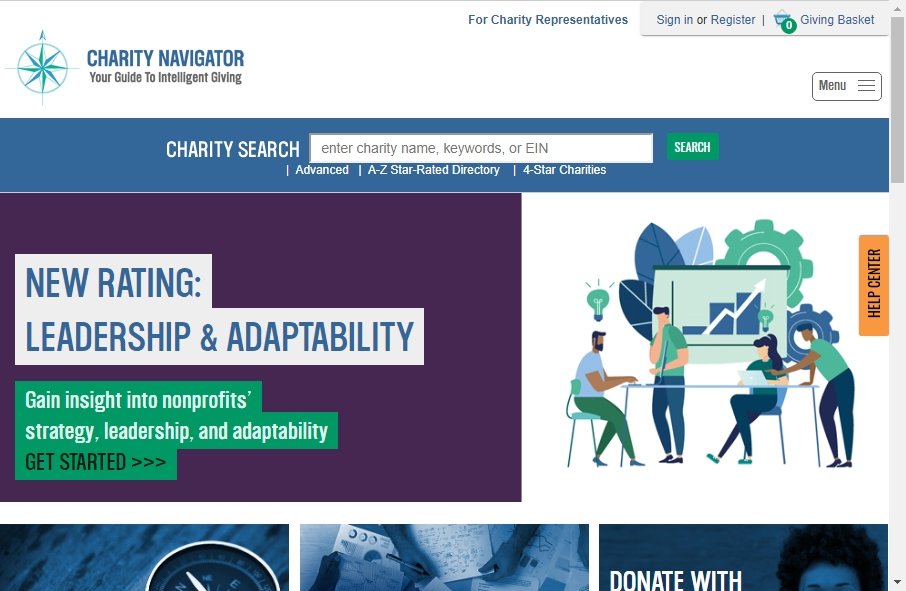 9 Examples of Non Profit Websites With Fantastic Designs 2