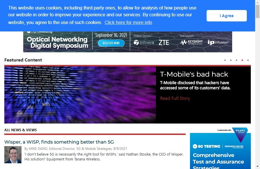 Telecom Website Design 14