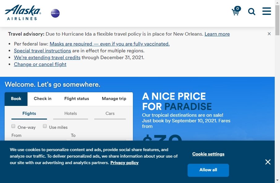 8 Examples of Inspirational Airlines Websites 6