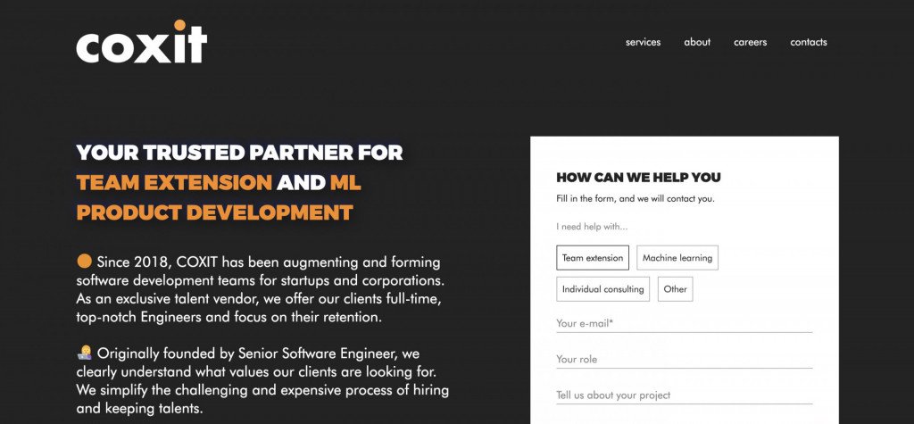 top web development companies in Ukraine - coxit