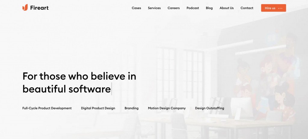 top web development companies in Ukraine - fireart
