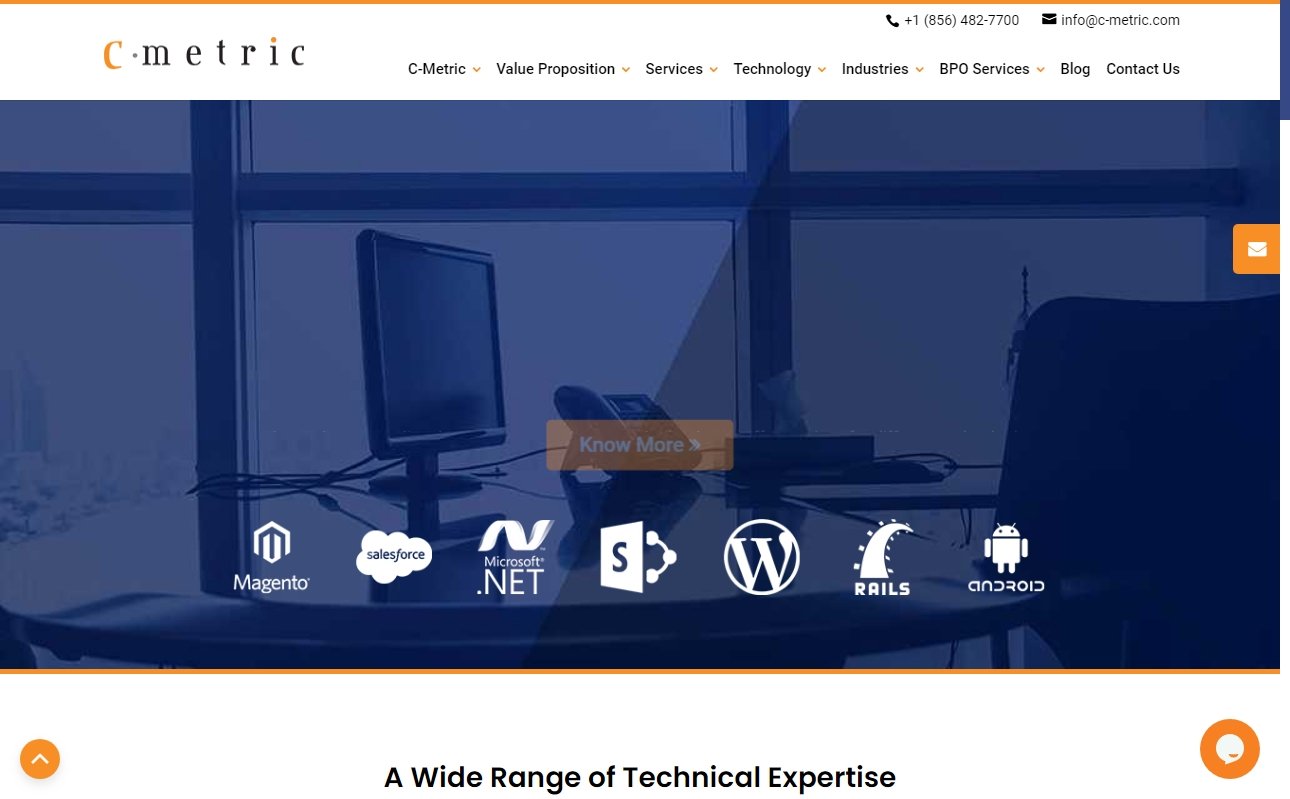 web development companies in Spain - c-metric