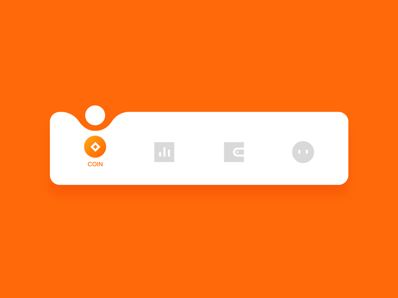 mobile menu design - tabber