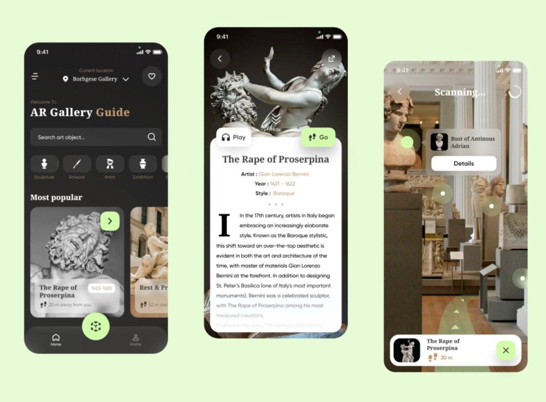 mobile application examples - information app
