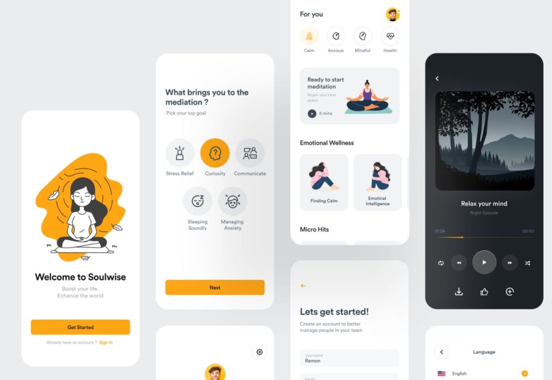 mobile application examples - lifestyle app