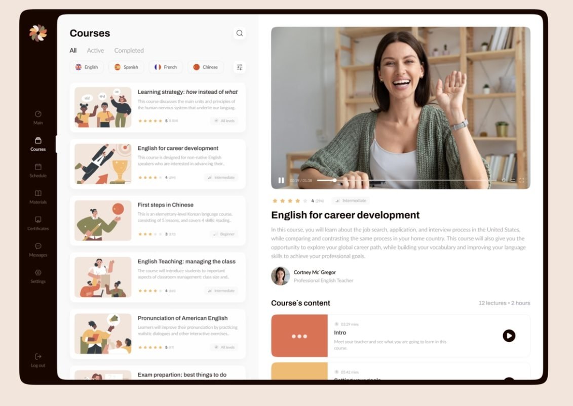 E-learning Web App