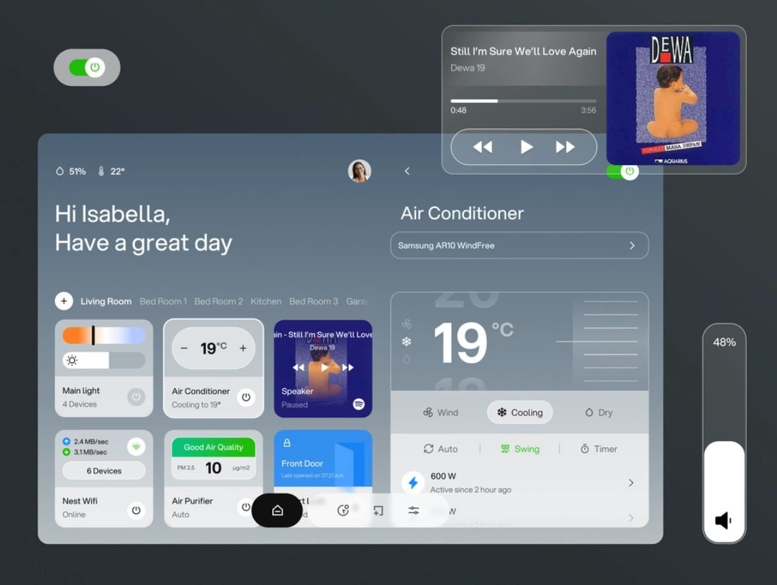 Smart Home App Dashboard